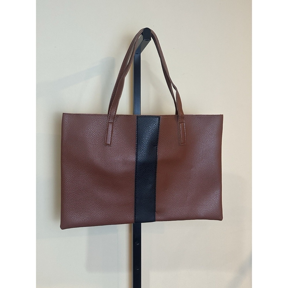 :Vince Camuto Large Tote/bag Brown Shoulder Bag Leather‎